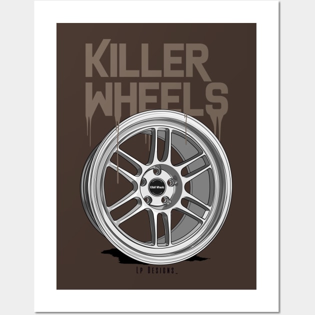 Killer Wheels Rims Wall Art by LpDesigns_